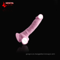 Venta al por mayor de adultos novedad Sextoys Erotic Toy Silicona plástico Dildo realista (DYAST412mA)